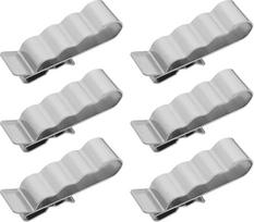 100 vnt. Fotovoltinių kabelių spaustuvų Nerūdijančio plieno dvigubos vielos priekabos kabelių spaustuvai 32x10mm Saulės kolektorių vielos spaustuvai 5mm-6,5 mm skersmens kabelių spaustuvai