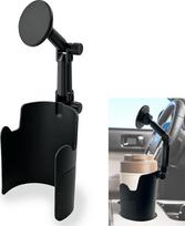 2 in 1 mobiliojo telefono laikiklis automobilyje gėrimų laikikliui, mobiliojo telefono laikiklis automobilyje puodelio laikikliui, aukštos kokybės "Magsafe" laikiklis "iPhone" 17 16 15 14 13 "Android" išmaniajam telefonui, pasukamas 360° kampu