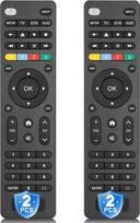 2 pakuotės universalus nuotolinio valdymo pultas, skirtas "Samsung", LG, "Sony", "Hisense", TCL, "Toshiba", "Insignia", "Panasonic", "Vizio", "Sharp", "Philips" televizoriams