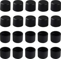 20 x plastikinis RCA prievadas Garso Lotoso galva Lotoso blokas kištukas Dulkių dangtelis Juodas