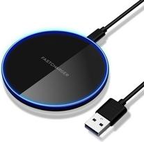 20W Fast Wireless Charger, Schnelles Kabelloses Ladegerät mit 20W für Handys, Tablets und Wireless Earbuds, Induktive Ladestation für Smartphones und andere Geräte, Kompatibel mit allen Qi fähigen Ger