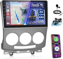 2G + 64G "Android" automobilinis radijas "Mazda 5" 2005-2010 m. su belaidžiu "Carplay" ir "Android Car", 9 colių jutiklinio ekrano automobilinis radijas su "WiFi", GPS navigacija, "Bluetooth", FM RDS