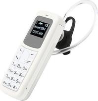 2G mobilusis telefonas, paprastas GSM mobilusis telefonas su ausies kabliuku, "Bluetooth" ausinių rinkiklis, automobilio atsarginis telefonas, 350 mAh, viena SIM kortelė, vienas budėjimo režimas (baltas)