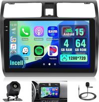 4 + 64G Android automobilinis radijas su ekranu Suzuki Swift 2005-2010 Wireless Carplay, automobilinis radijas su navigacija 10.1 colių Incell ekranas Android Car/FM/RDS/Reversing Cam