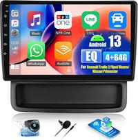 4G+64G Android 13 automobilinis radijas "Renault Trafic 2/Opel Vivaro/Nissan Primastar 2006-2014", 10,1 colio jutiklinis ekranas su WiFi Bluetooth Mirror Link EQ FM RDS SWC Galinis vaizdas