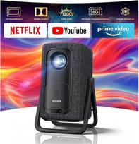 4K išmanusis projektorius | KOGATA trumpas atstumas 1,1:1, nešiojamas | Suderinamas su "Netflix" programėle | Dolby Audio ir DTS | Automatinis fokusavimas ir 6D Keystone | HDR10+, "WiFi 6" ir "Bluetooth 5.4" | Namų kinas, lauko ir sodo kiemas