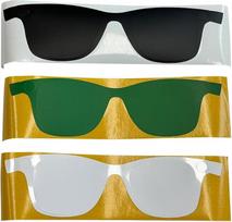 6 rėmelių apsauginės plėvelės "Ray-Ban Meta Wayfarer" rėmeliui (M/50 mm dydžio), apsauginės plėvelės nuo įbrėžimų (2 juodos, 2 baltos, 2 žalios)