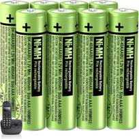 8 Ni-MH AAA baterijų pakuotė belaidžiams telefonams 400 mAh 1,2 V BK-40AAABU Įkraunamos AAA baterijos, skirtos "Panasonic Gigaset BT" telefonams