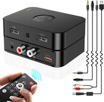 AOUZOVLI "Bluetooth" adapteris, siųstuvas / imtuvas, 6.0 "Bluetooth" imtuvas stereo sistemai, su 3,5 mm RCA / AUX sąsaja, tinka televizoriams, garsiakalbiams ir stereosistemoms