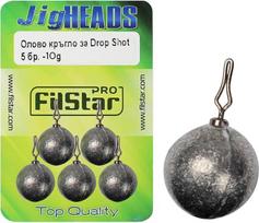 Apvalus Drop Shot švinas 5 x 10 g - Jig Heads Set with Swivels - Dropshot žvejybinis švinas - Švininiai rutuliukai - Žvejybos svoriai - Jig Head - Jig Set - Žvejybos reikmenys - Žvejybos svoriai - Žvejyba