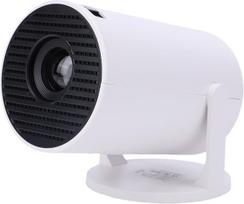 ASHATA "Wi-Fi" ir "Bluetooth" projektorius, 240° sukimosi kampu, mažai triukšmo keliantis projektorius, elektrinis fokusavimas, vertikalusis krypties keitimas, keli prievadai, nešiojamasis HD vaizdo projektorius namų filmams