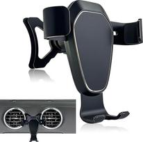 Automobilinis mobiliojo telefono laikiklis "Audi A3 8P" (2004-2013), aliuminio lydinio gravitacinio užrakto mobiliojo telefono laikiklis automobiliams su ventiliacija, automobilinis laikiklis "iPhone Android" išmaniajam telefonui ir GPS, A38P priedai
