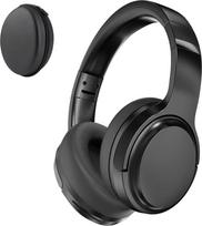 Belaidės "Bluetooth" ausinės, ausinės per ausis su mikrofonu, 40 valandų baterijos veikimo laikas, "HiFi Stereo Bass", lengvai sulankstomos, su laikymo dėžute, skirtos kelionėms, darbui ir kasdieniam naudojimui, juodos spalvos