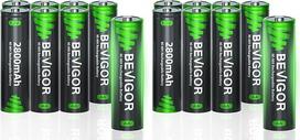 BEVIGOR AA akumuliatorių baterijos, 2800mAh 1.2V akumuliatorių baterijos, 8 vnt., su įpakavimu (pakuotė su 2 vnt.)