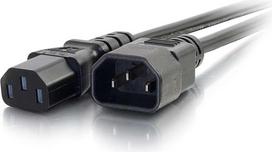 C2G 5 metrų 16AWG kompiuterio prailginimo kabelis (IEC320C13 į IEC320C14), 15 pėdų, juodas