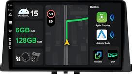 Cadley 10.1 colių [6+128G] Android 15 automobilinis radijas Citroen Berlingo 2018-2020 su Navi Octa Core [Integruotas CarPlay/Android Car/DSP/Mirror Link/GPS Navi/360 kamera/Bluetooth 5.0/WiFi/USB