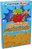 CAPTAIN PLAY Gold Coins Šokoladinis advento kalendorius 2025, 1 pakuotė (1 x 250 g)