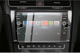 CDEFG suderinama su VW Golf 7 7.5 Facelift R GTD GTI GTE 2017-2019 Automobilinės navigacijos stiklo ekrano apsauga 9H atspari įbrėžimams ir pirštų atspaudams, apsauganti nuo GPS pirštų atspaudų, skaidri ekrano apsauga (8 coliai)