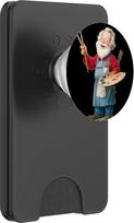 Cooles Weihnachtsmann-Kostüm für Künstler und Malerliebhaber PopSockets PopWallet für MagSafe