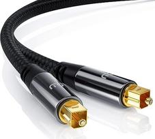 CSL - TOSLINK skaitmeninis kabelis - 5 m - optinis kabelis - skaitmeninis garso kabelis "Toslink" - "Toslink" - "HiFi" sistema Namų pramogos Namų kinas "Soundbar" CD DVD "Blue-Ray" grotuvas "Xbox