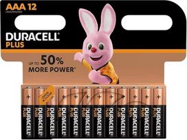 DURACELL 15071702 Šarminės AAA Plus baterijos, 12 vnt.