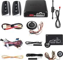 EASYGUARD EC002-HY-NFC PKE Pasyvioji be rakto įvažiavimo į automobilį signalizacijos sistema Nuotolinio paleidimo starteris Push Start Stop mygtukas NFC Užrakinti atrakinti DC12V