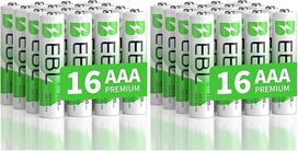 EBL AAA baterija 1100 mAh, 16 vnt., NI-MH tipo, 1,2 V, įkraunama, mikro AAA baterijos (2 vnt.)