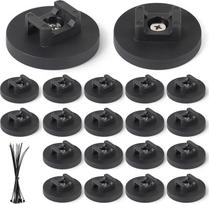 EFUTURETIME 20 x magnetinis kabelių laikiklis 43 mm magnetinis laikiklis su 20 kabelių segtukų, daugkartinio naudojimo magnetinis laikiklis, atsparus atmosferos poveikiui, skirtas lauke, dirbtuvėse, biure, virtuvėje