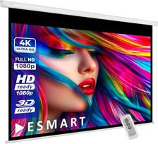 ESMART Economy EXM Motorinis ekranas 157 cm Vaizdas 120 x 68 cm (54 coliai) Formatas 16:9 Nuotolinis valdymas Namų kino elektrinis projektorius Projekcinis ekranas Motorinis ekranas LCD