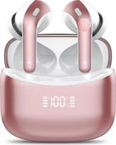 FAMOO "Bluetooth" ausinės, "In-Ear" ausinės, belaidės "Bluetooth 5.3", 2025 naujausios belaidės ausinės, triukšmą slopinančios ausinės su 4 ENC mikrofonu, LED ekranu, 52H giliu bosu, IP7 vandeniui atsparios ausinės