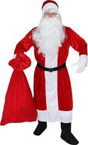 Foxxeo 6 dalių Premium Santa kostiumas su paltu vyrams - dydis M-XXXXL, xl/xxl