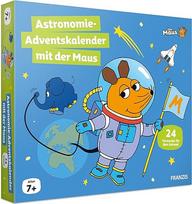 FRANZIS 67162 Astronomijos advento kalendorius su pele, 24 advento bandymai atrasti, tyrinėjimai ir galvosūkiai, vaikams nuo 7 metų
