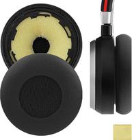 GEEKRIA QuickFit pakaitiniai ausų įdėklai "Jabra Evolve 75 UC/75/75+/75 MS" ausinėms (juodos spalvos)