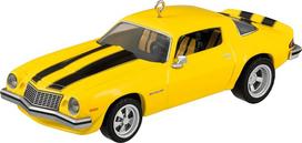 Hallmark Keepsake 2025 The Car's The Star Transformers 1976 Chevrolet Camaro Bumblebee Metalinis kalėdinis papuošalas Kino dovanos