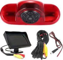 HD stabdžių žibintų kamera su 4,3 colio LCD monitoriumi, naktinio matymo atbulinės eigos kamera, skirta "Opel Vivaro Surf Concept/Movano X70 Box/Vauxhall/Combo/Trafic/Peugeot Expert 222 223 224/Citroen Jumpy