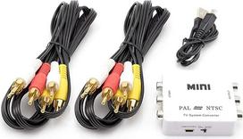 HDMI, DVI, DVI, komponentinis, RGB, RCA (AV Composite) keitiklis (skaitmeninis ir analoginis) - konvertuoja HD HDMI signalus Xbox/PS4/PS3/PC/Laptop/TV/STB/VHS/VCR/Kamera/DVD/Blu-Ray grotuvas, Pal/NTSC
