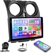 Hikity 4+128G Android 15 Autoradio für Nissan Qashqai J10 (2006-2013), 9" Bildschrim Radio mit Wireless CarPlay, Android Auto, Bluetooth, Navi GPS, WiFi, DSP, Dual-USB Rückfahrkamera
