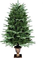 himaly Dirbtinės Kalėdų eglutės, žalios spalvos, 120 cm, 2 rūšių pušies lapai, 320 patarimų, 4 pėdų Kalėdų eglutė PVC/PE lapai su retro pagrindu, skirta Kalėdų dekoracijoms