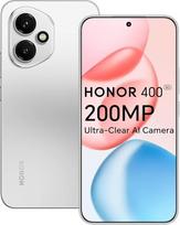 HONOR 400 išmanusis telefonas 5G, 512GB/8GB RAM, 200MP itin ryški AI kamera, 6,55 colių AMOLED ekranas, 120Hz, 5000 nitų, "Snapdragon 7 Gen 3", 5170 mAh baterija, IP65, dvi SIM kortelės, NFC, "Android 15", sidabrinės spalvos