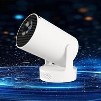 HY300 PRO mini projektorius, 4K 1080P palaikymas, "Android 11", "WiFi 6", "Bluetooth 5.0", palaiko "Airplay" ir "Miracast", nešiojamas namų ir lauko projektorius, projektorius su automatine trapecija (Ultra)