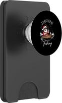 ICH WÜRDE Lieber Angeln Lustiger Weihnachtsmann, der Weihnachten fischt PopSockets PopWallet für MagSafe