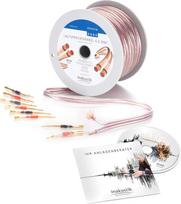 inakustik 00402410A Aukščiausios kokybės garsiakalbio kabelis 10 m skaidrus 2 x 4,0 mm² Komplekte yra 8 lankstūs kaiščiai ir CD konsultantas Lengvas montavimas S/Z laidų spalvotas kodavimas