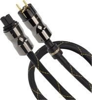 JJmooer 10awg ekranuotas HiFi maitinimo kabelis su feritiniu žiedu, aukštos klasės audiofilinis varinis be deguonies garso maitinimo kabelis (3 m)