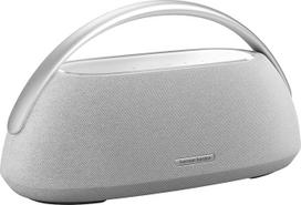 Juodos spalvos "Harman Kardon Go + Play 3 Bluetooth Box" - nešiojamasis garsiakalbis su 8 valandų trukmės akumuliatoriumi ir galingais bosais