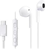 JVC HA-FR17UC-W "Bud" tipo USB-C ausinės su įmontuotu DAC, užtikrinančiu galingą ir krištolo skaidrumo garsą, praktišku mikrofonu ir 3 mygtukų nuotolinio valdymo pulteliu, itin kompaktiško dizaino (baltos spalvos)