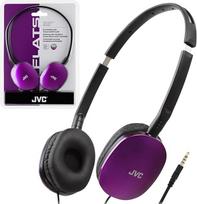 JVC HAS160V Flats Lengvos sulankstomos ausinės ant ausies violetinės spalvos