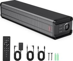 JYX garso juosta televizoriui, automatinis garsumo valdymas, erdvinis garsas, "Bluetooth 5.3", ARC/Opt/AUX, suderinama su televizoriumi, projektoriumi ir monitoriumi