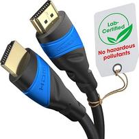 KabelDirekt 8K/4K HDMI kabelis - 10,6 m - 8K@60Hz (ypač varinis, skirtas greitam Ultra HD, 4K@120Hz/8K@60Hz - suderinamas su HDMI 2.0, didelės spartos su Ethernet, Blu-ray/PS5/Xbox X serijos komutatoriumi, juodas)