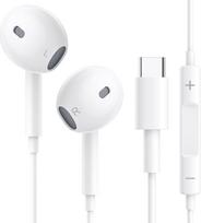 Kabelinės kopijavimo ausinės USB C, skirtos iPhone 17 16 15, laidinės ausinės USB C, laidinės iPhone kopijavimo ausinės su laužtuvu ir mikrofonu, skirtos Samsung Galaxy S23 S22 S21 FE iPad Pro Huawei Google Pixel