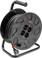 Kabelio ritė 30 m 220-240 V AC 4X230 V IP20 prailginimo kabelis juodas 16 a/2300 W H05VV-F 3x1,5 mm2 GTV 2722